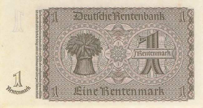 1 Rentenmark 1937 ro.166b Z